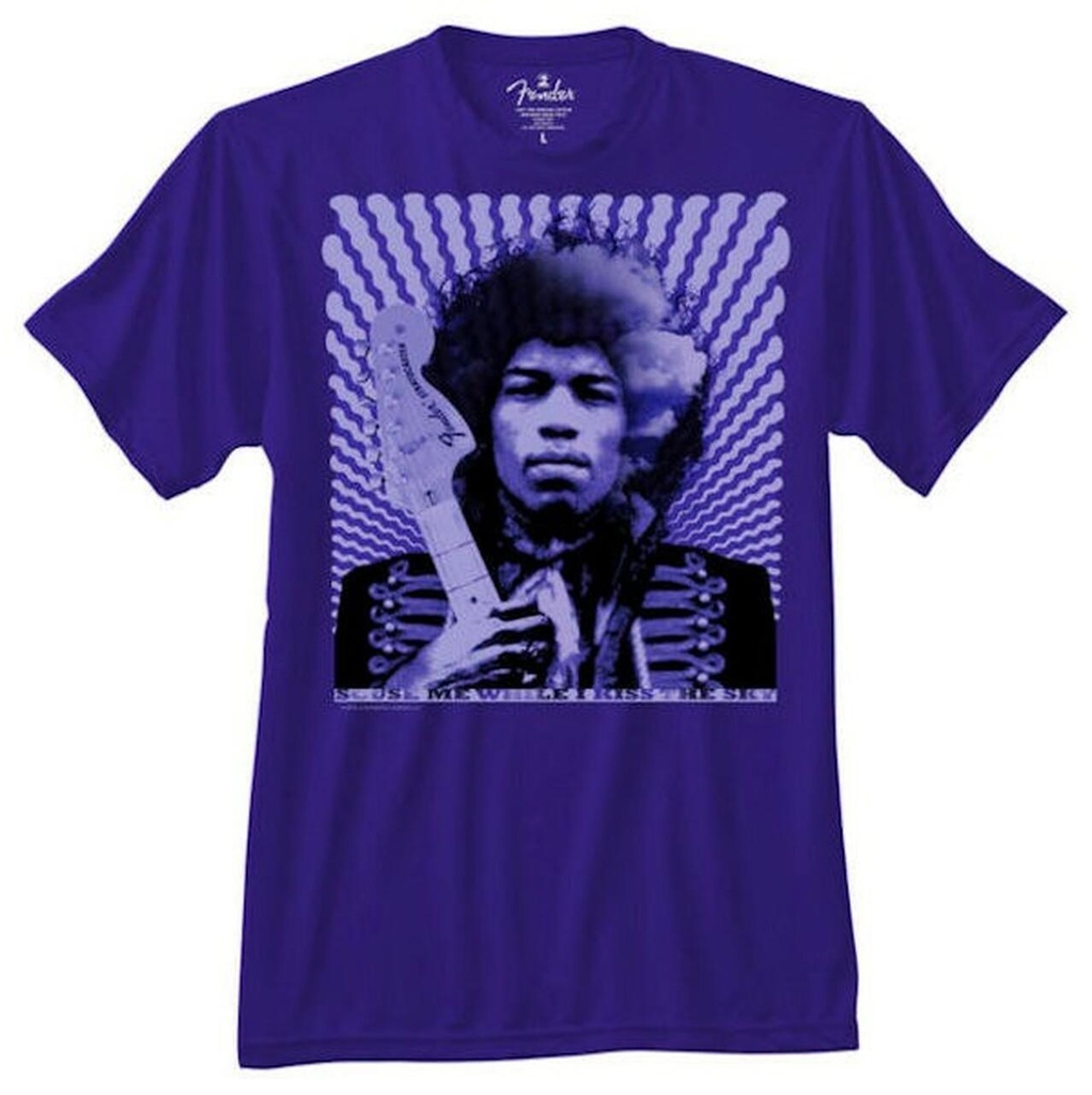 [9101350806] T-Shirt Fender Jimi Hendrix 'Kiss The Sky'' - XX Large