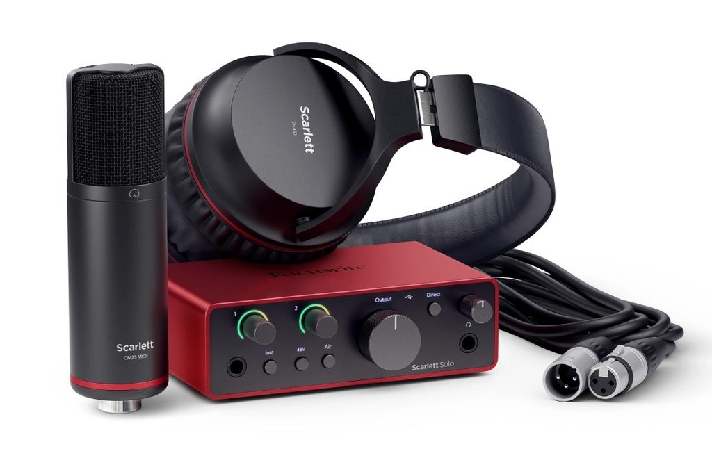 [SCARLETT-SOLO-STU-4T] Ensemble Focusrite Scarlett Solo Studio 4e génération
