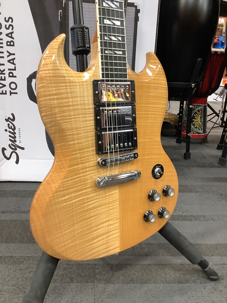 [USE-GIBSON-SGSUPRA] Guitare électrique Gibson SG Supra 2013 naturelle - Usagée