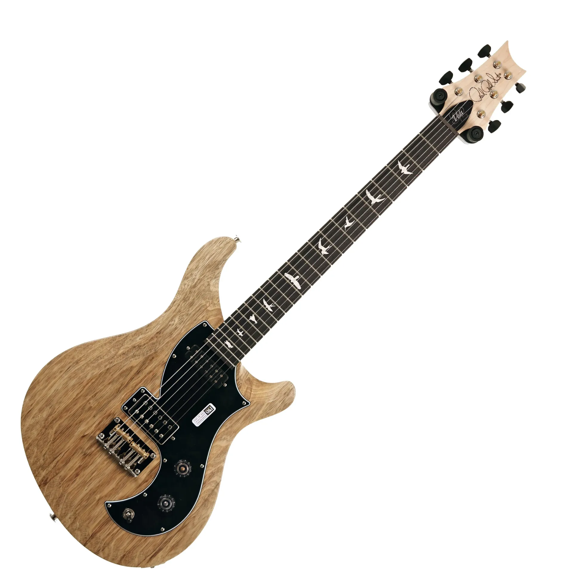 [117708:NA] Guitare électrique PRS S2 Vela Black Limba - Natural