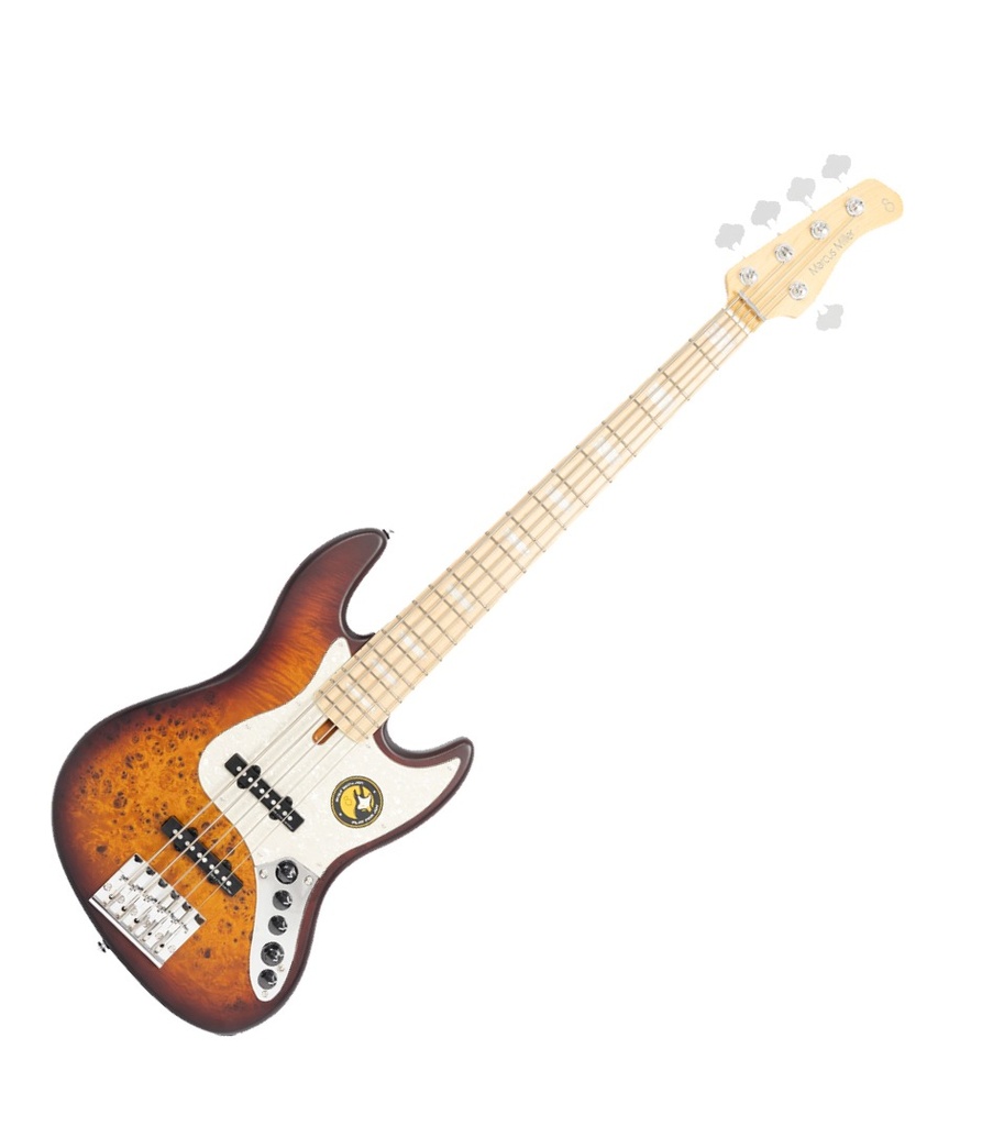 Basse électrique 5 cordes Sire V7 Swamp Ash Reissue - Tobacco Sunburst Satin