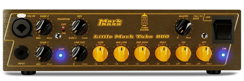 [LittleMark-Tube800] Amplificateur pour basse électrique Markbass Little Mark Tube 800 - Tête