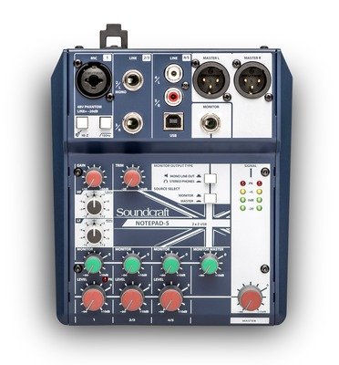 [NOTEPAD-5] Console analogue Soundcraft Notepad-5