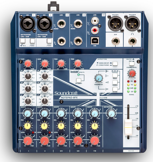 [NOTEPAD-8FX] Console analogue Soundcraft Notepad-8FX