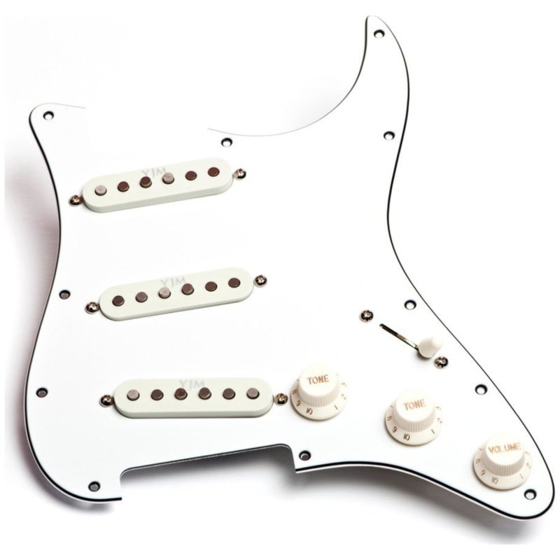 [11203-33-OW-PGD] Ensemble de micros Seymour Duncan YJM Fury Pickguard Assembly - Off White