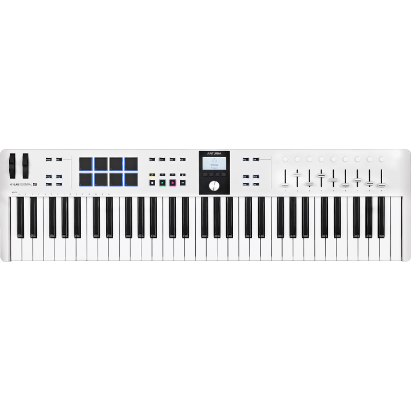 [KEYLABESSENTIAL61MK3WH] Contrôleur midi Arturia KEYLABESSENTIAL61MK3 - Blanc