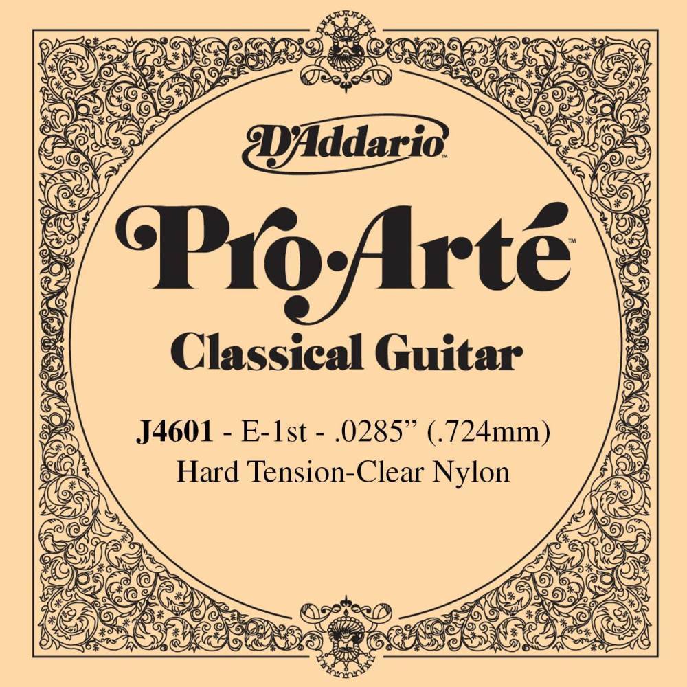 [J4601] Corde pour guitare classique D'Addario Pro-Arte Tension Forte - E (aigu)